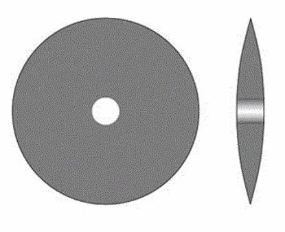 Picture of 10.841 CRATEX WHEELS 1" KNIFE Pumitex Box of 100