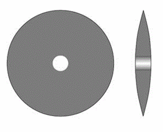 Picture of 10.842 CRATEX WHEELS 1" KNIFE Coarse Box of 100