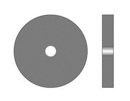 Picture of 10.849 CRATEX WHEELS 5/8" X 1/4" Coarse Box of 100