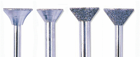Picture for category Inverted Cone 75º Diamond Points Mounted on 3/32" Shank