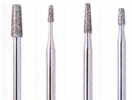 Picture for category Flat End Tapered Diamond Points Mounted on 3/32" Shank
