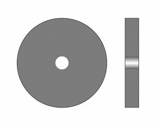 Picture of 10.876 CRATEX WHEELS 1" x 1/8" Medium Box of 100