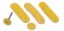 Picture of 10.715 YELLOW SANDING DISC 3/4" Medium 100 pcs