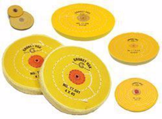 Picture of 17.54004 CHEMKOTE YELLOW BUFFS with SHELLAC CENTER 5" x 30 Ply