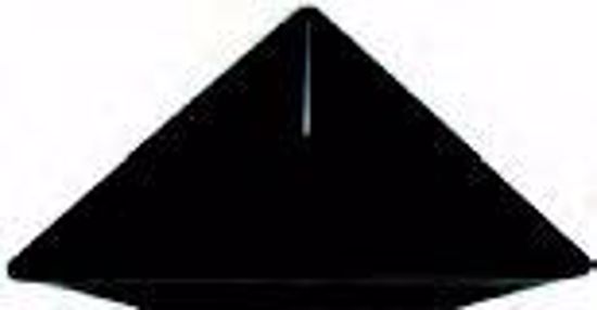 Picture of 61.476 TRIANGLE SORTING TRAY, BLACK 3" x 3" x 3" x 1/2"