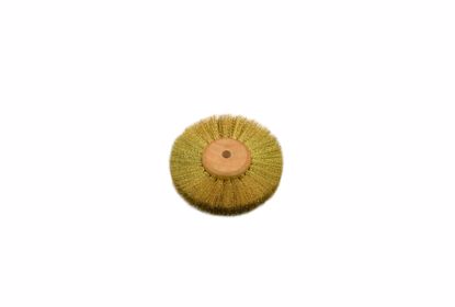Picture of 16.440 BRASS WIRE BRUSH .004 Crimped 2 Row 3"