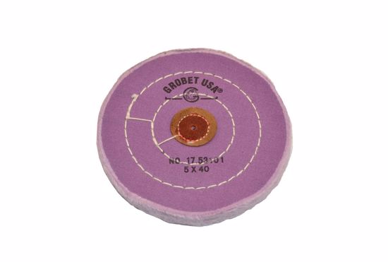 Picture of 17.53101 MUSLIN BUFF BERRY BUFF LEATHER CENTER 5" X 40 Ply