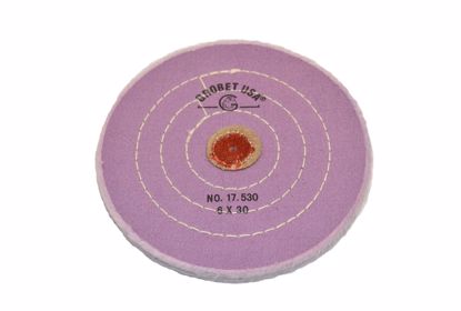 Picture of 17.532 MUSLIN BUFF BERRY BUFF LEATHER CENTER 5" X 50 Ply